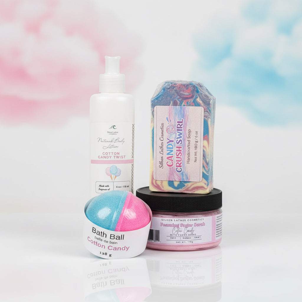 Cotton Candy Soap - Sweet Spa Gift Set for Soft, Nourished Skin