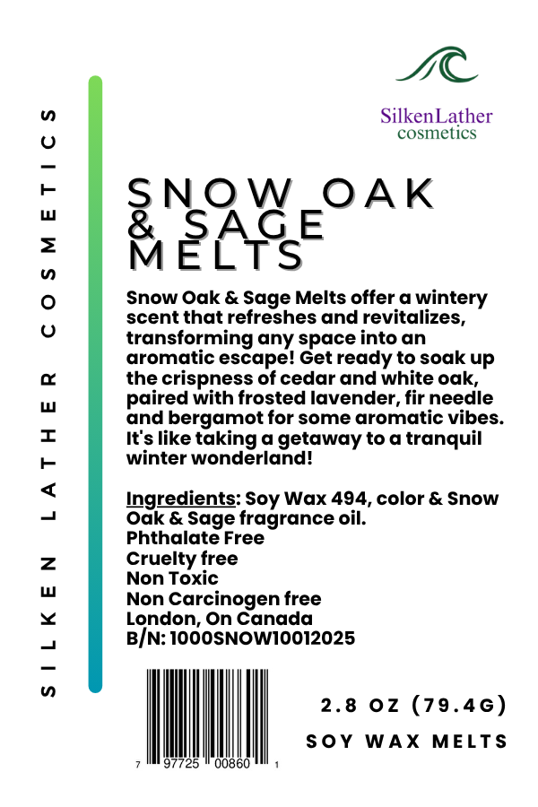 Snow Oak & Sage Soy Wax Melt