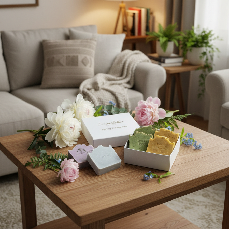 Spring Escape Set - Natural Handcrafted Soap Gift Box in Canada  
