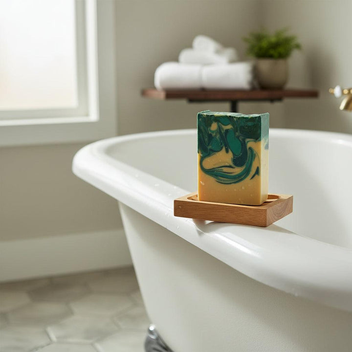 Natural Soap-Revive-Eucalyptus & Spearmint Triple Butter & Tallow Soap-Silken Lather Cosmetics & Honey Products