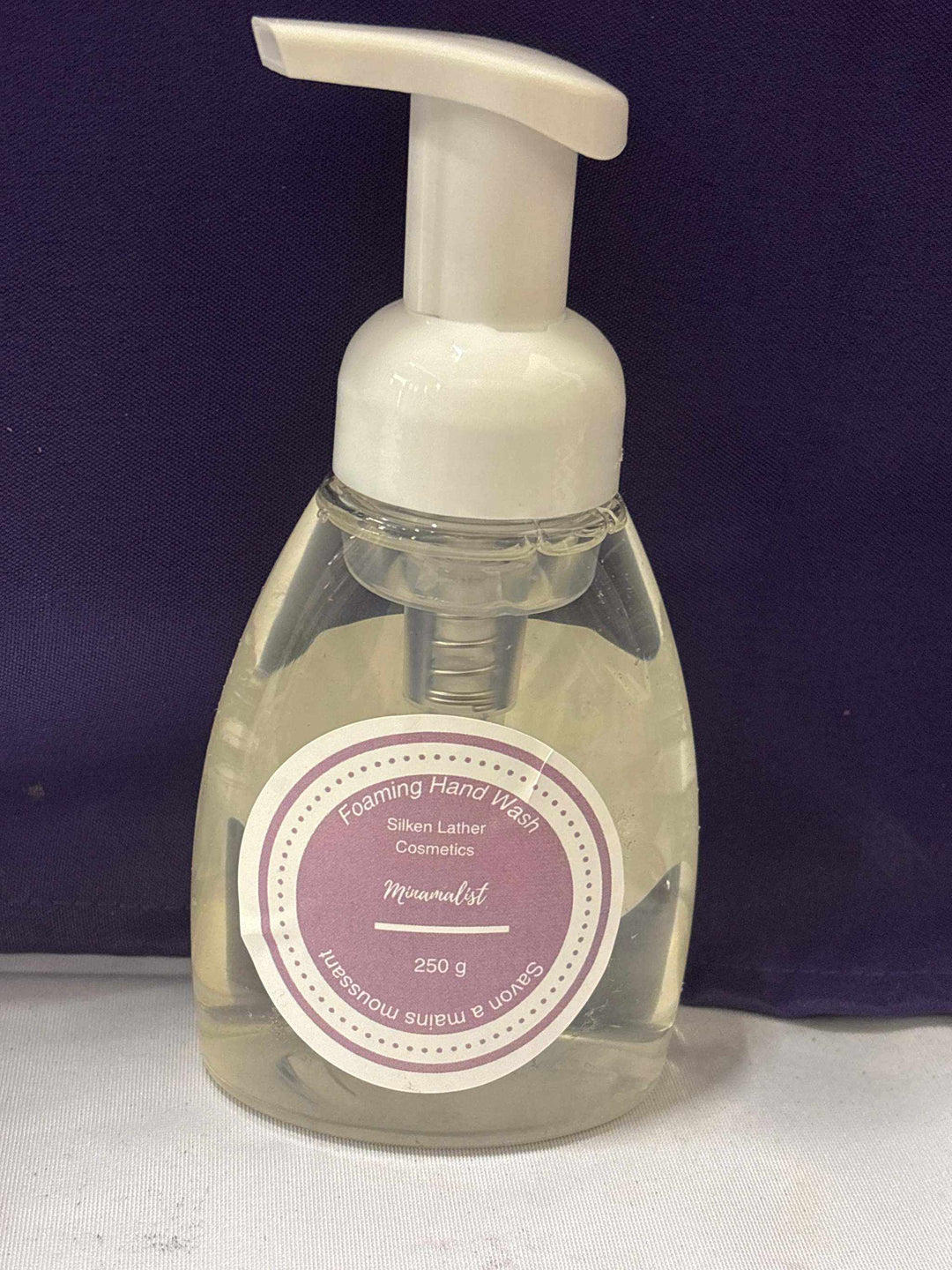 Minimalist Unscented Foaming Soap 250 ml bottle with sleek, clean design for gentle, fragrance-free hand cleansing