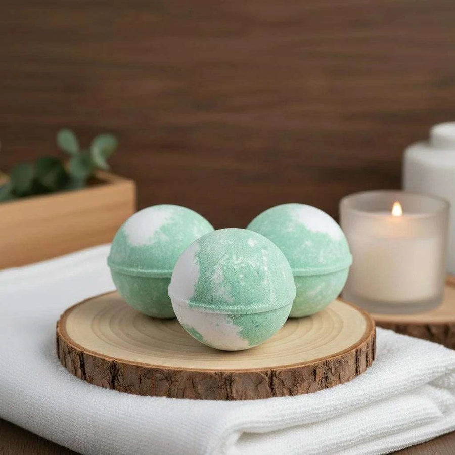 Cucumelon Bath Bomb 3 Piece Set 4.5 oz each