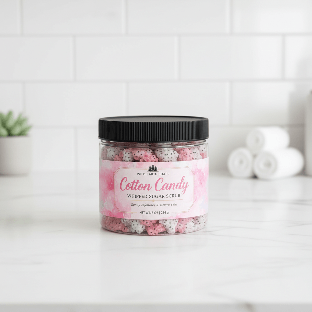 Cotton Candy Foaming Scrub - Soft, Nourished, and Refreshing Skin