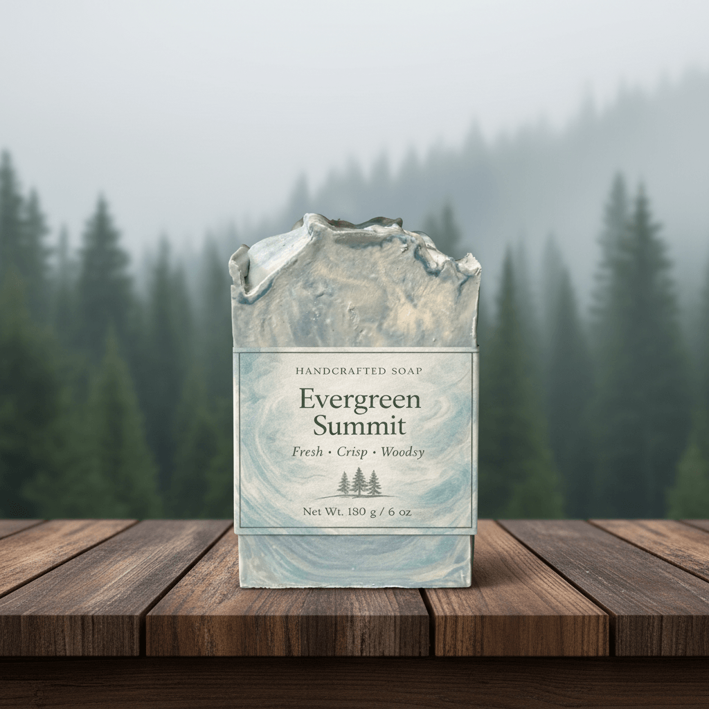 Evergreen Summit Artisan Soap 180 g | Mountain Air Scent