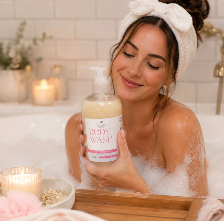 all natural body wash - Cotton Candy Body Wash with Soothing Oatmeal for Soft Skin