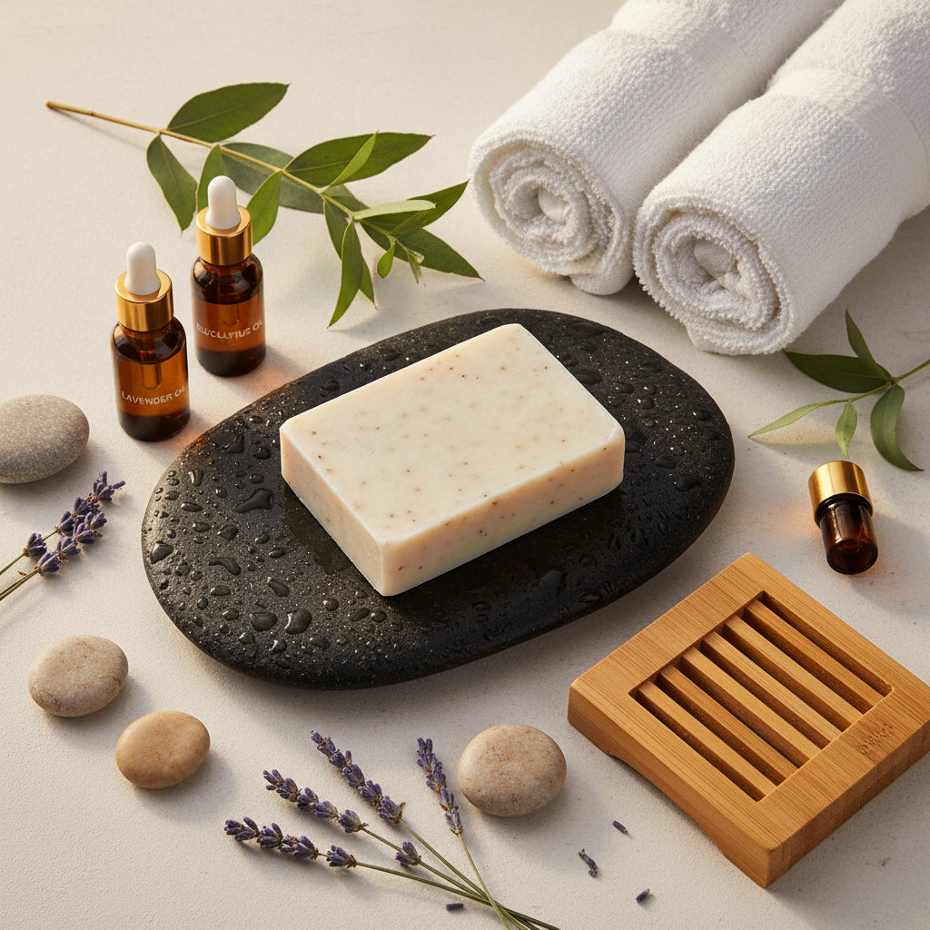 Himalayan Salt Soap Bar | Mineral-Rich Spa Soap-Silken Lather Cosmetics & Honey Products