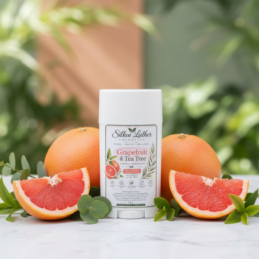 Grapefruit & Tea Tree Natural Deodorant 75g-Aluminum Free & Baking Soda Free