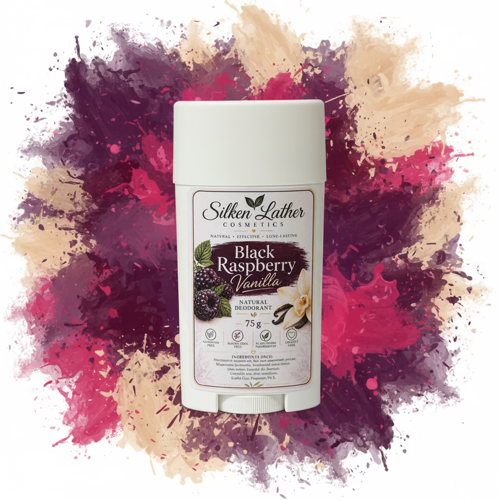 Black Raspberry Vanilla Natural Deodorant 75g- Aluminum & Baking Soda Free