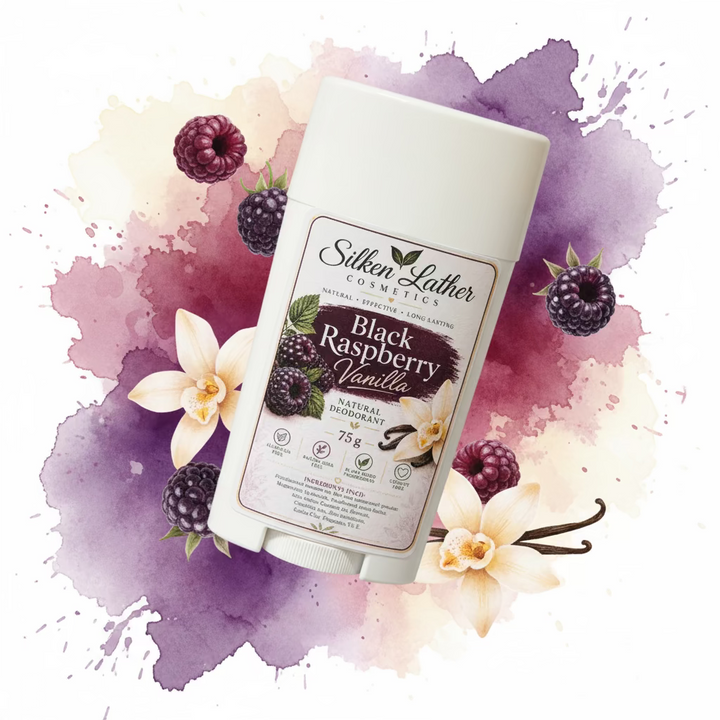 Black Raspberry Vanilla Natural Deodorant 75g- Aluminum & Baking Soda Free