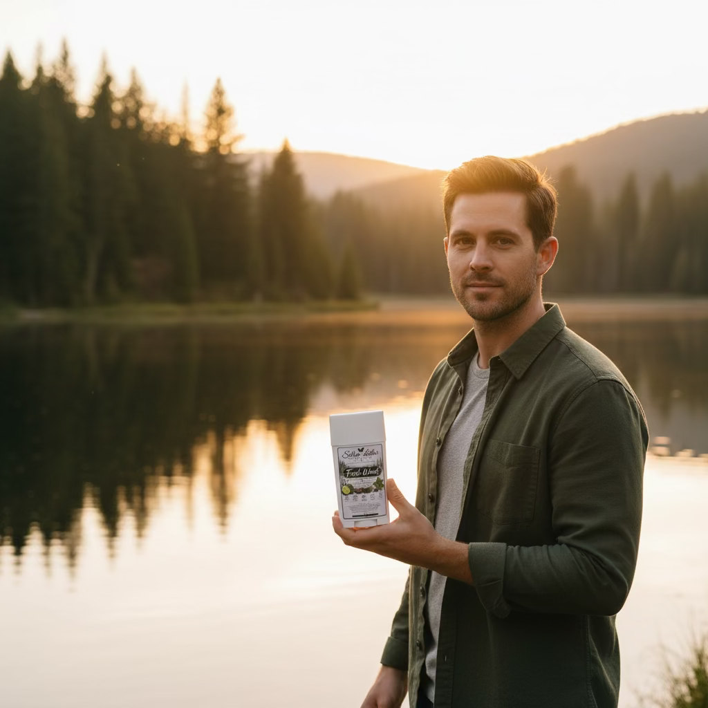 Fresh Woods Natural Deodorant 75g -Aluminum & Baking Soda Free