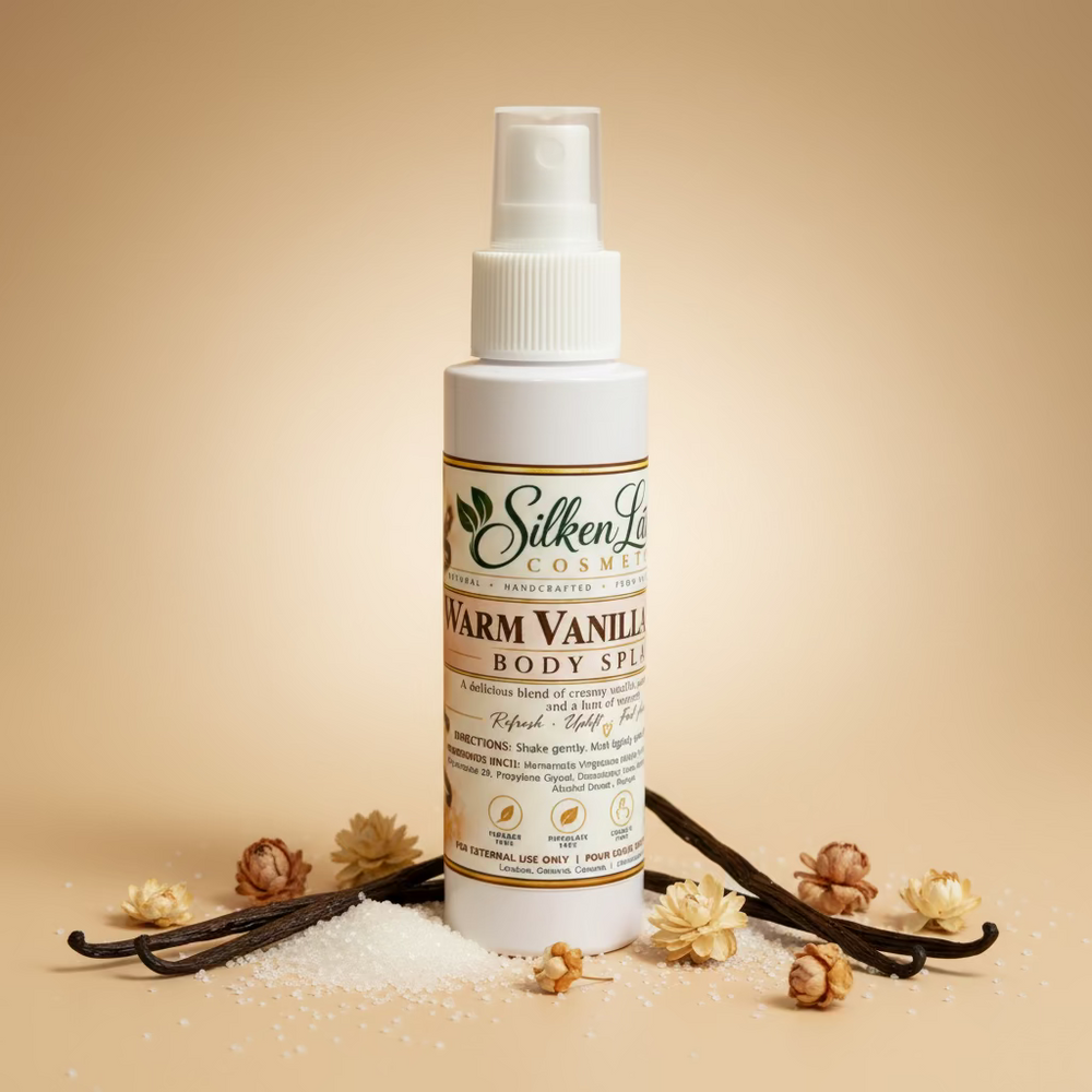 Warm Vanilla Sugar Body Splash 100ml - Silken Lather Cosmetics