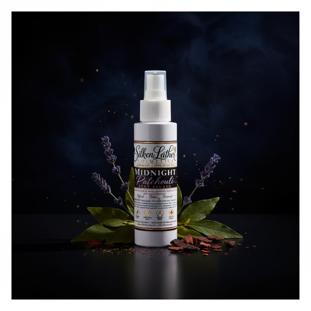 Midnight Patchouli Body Splash 100ml - Silken Lather Cosmetics