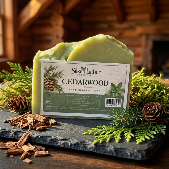 Cedarwood Natural Handcrafted Soap 170g