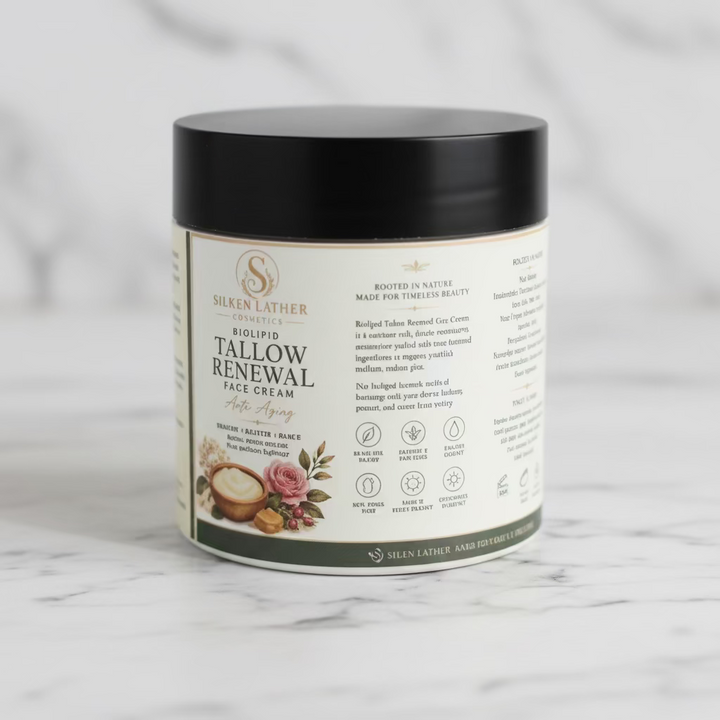 Tallow Face Moisturizer - Deeply Nourishing & Hydrating BioLipid Cream
