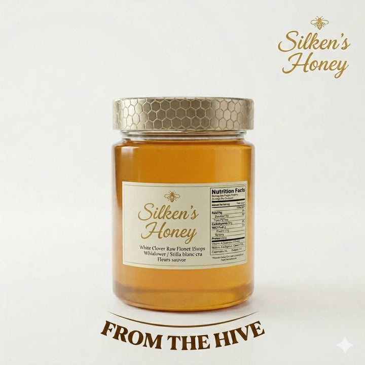 White Clover Raw Honey 500g