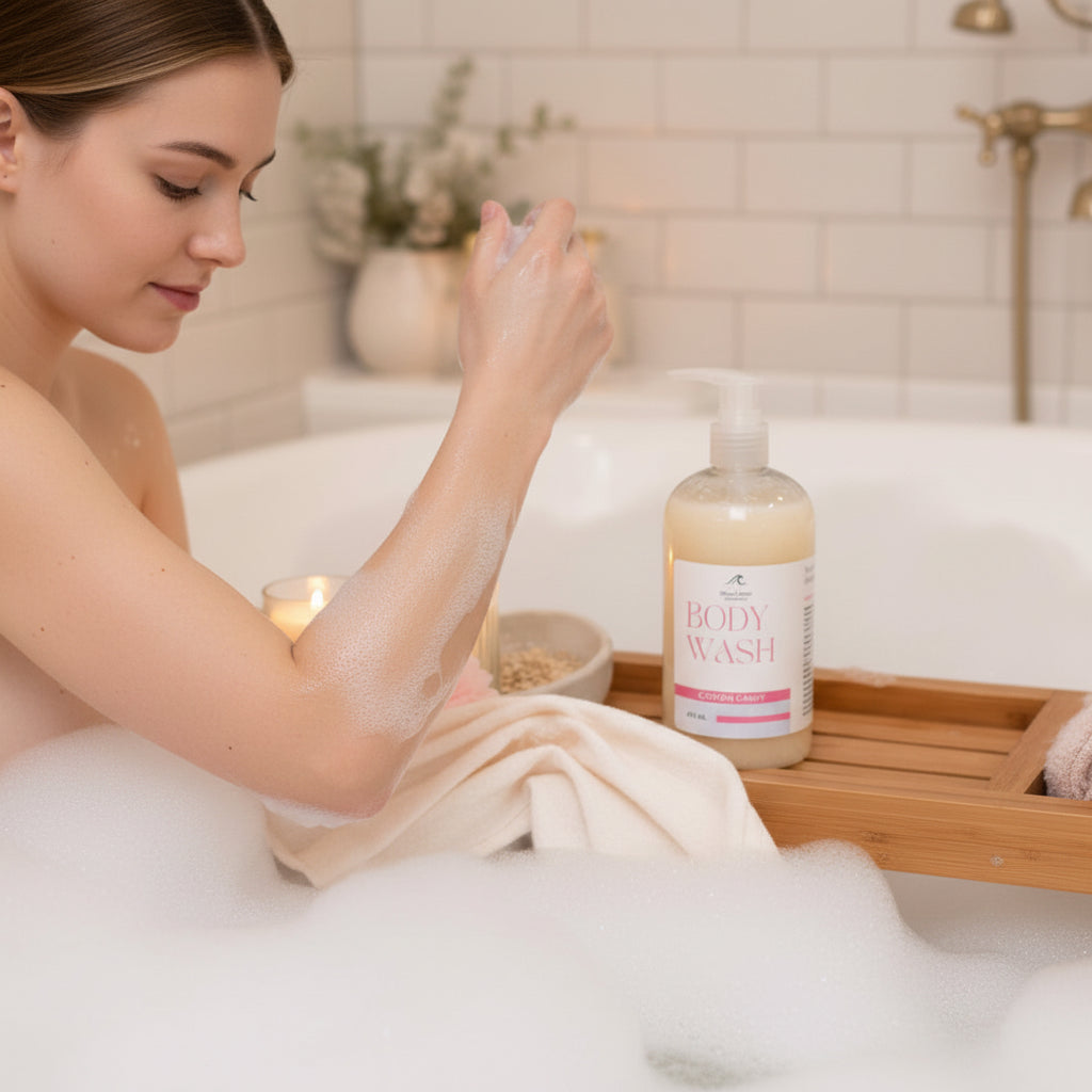 all natural body wash - Cotton Candy Body Wash with Soothing Oatmeal for Soft Skin