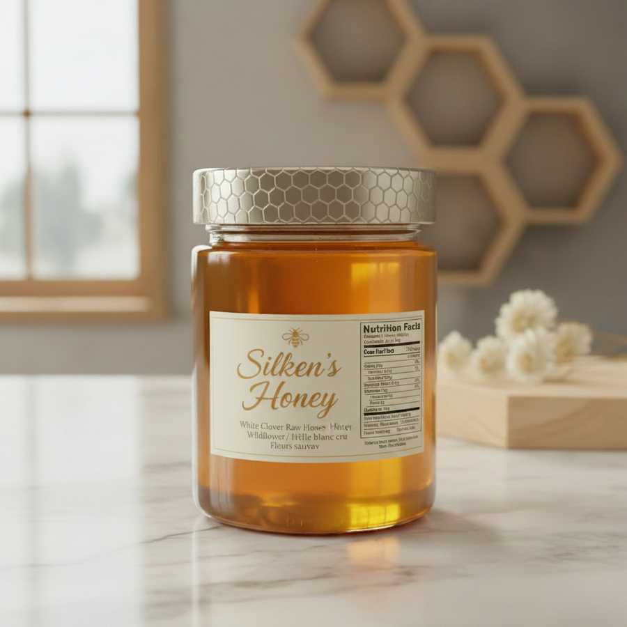 Raw White Clover Honey 500g | Pure, Natural, Smooth & Sweet