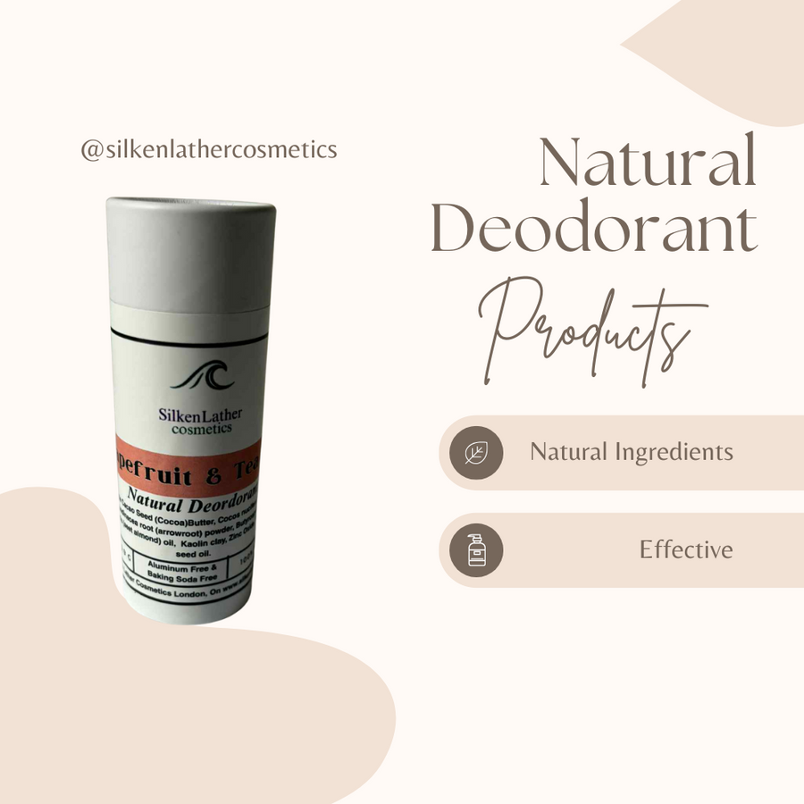 60ml Grapefruit & Tea Tree Deodorant aluminum-free natural fresh scent cream