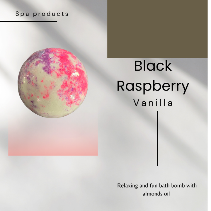 B;ack Raspberry Vanilla 'Bath Bomb 150 g | 5.29 oz