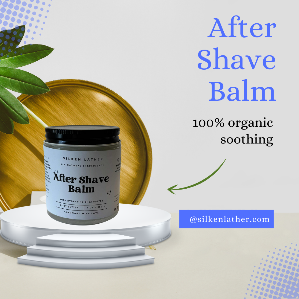 After Shave Balm Wild Earth Collection with shea, mango, coconut, and avocado oils for soothing post-shave hydration