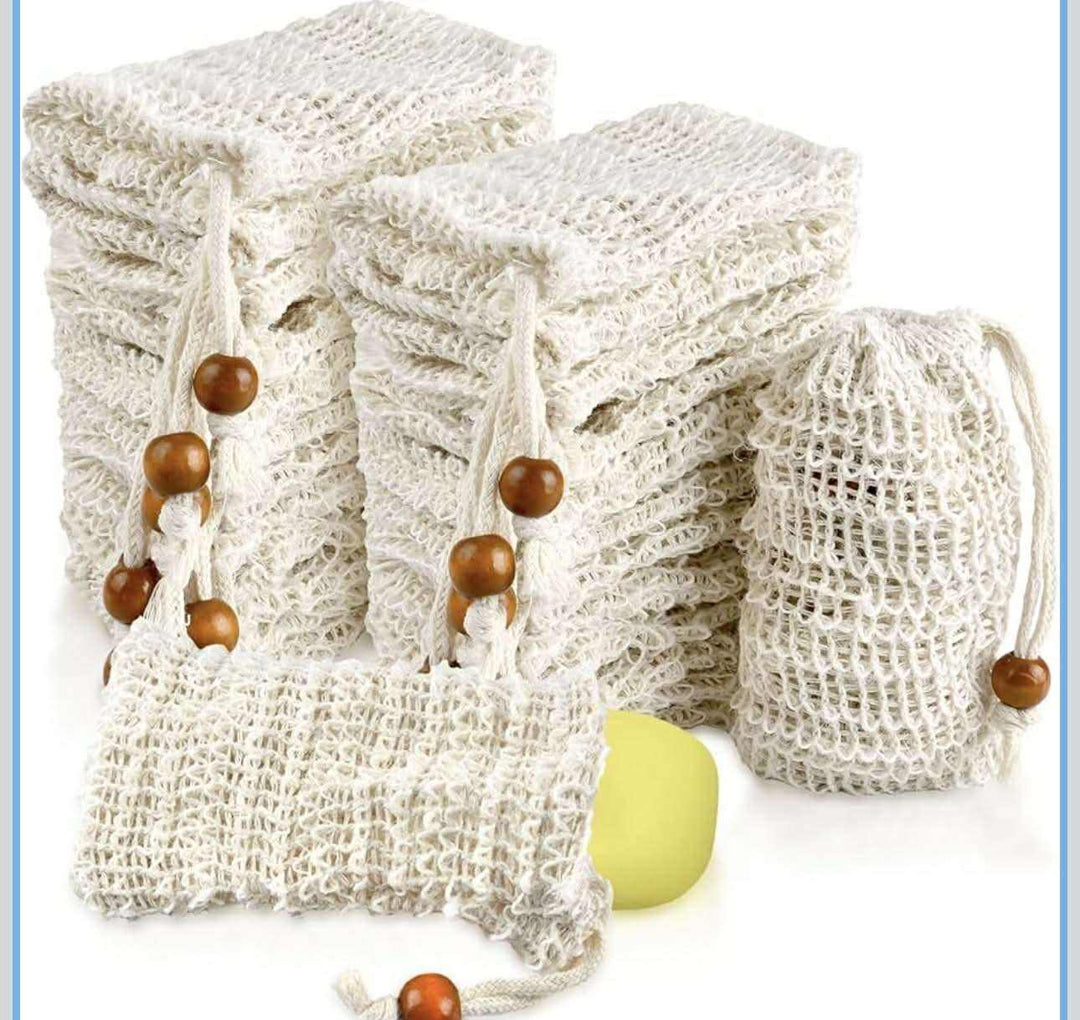 Natural Sisal Soap Bag | Eco-Friendly & Exfoliating 5x3.5 inch