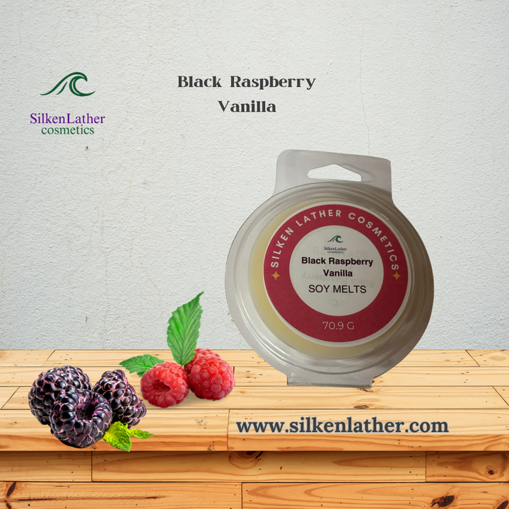 Black Raspberry Vanilla Wax Melts 70.9g with juicy berry and creamy vanilla scent