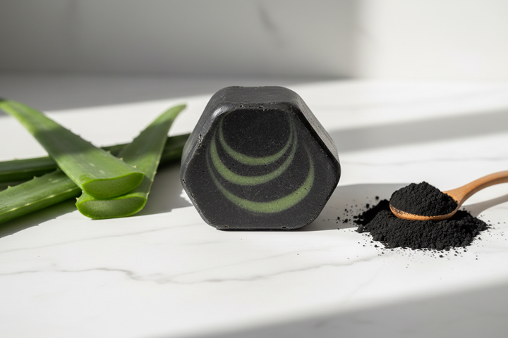 Charcoal & aloe shampoo bar 105 g