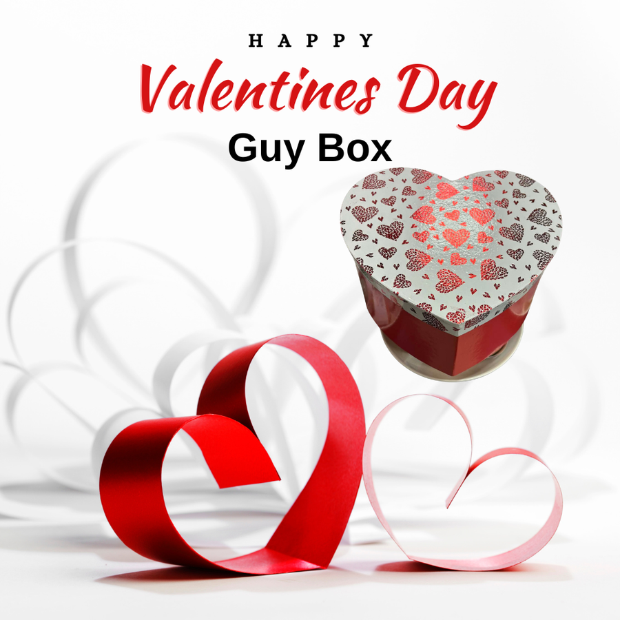 Bee Mine Mens Self-Care Valentine Gift Set grooming essentials with body wash, cream, soap, beard oil, and lip butter in gift packaging