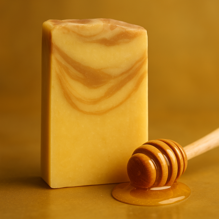 Honey I Washed the Kids luxury triple butter soap bar with honey and vanilla scent