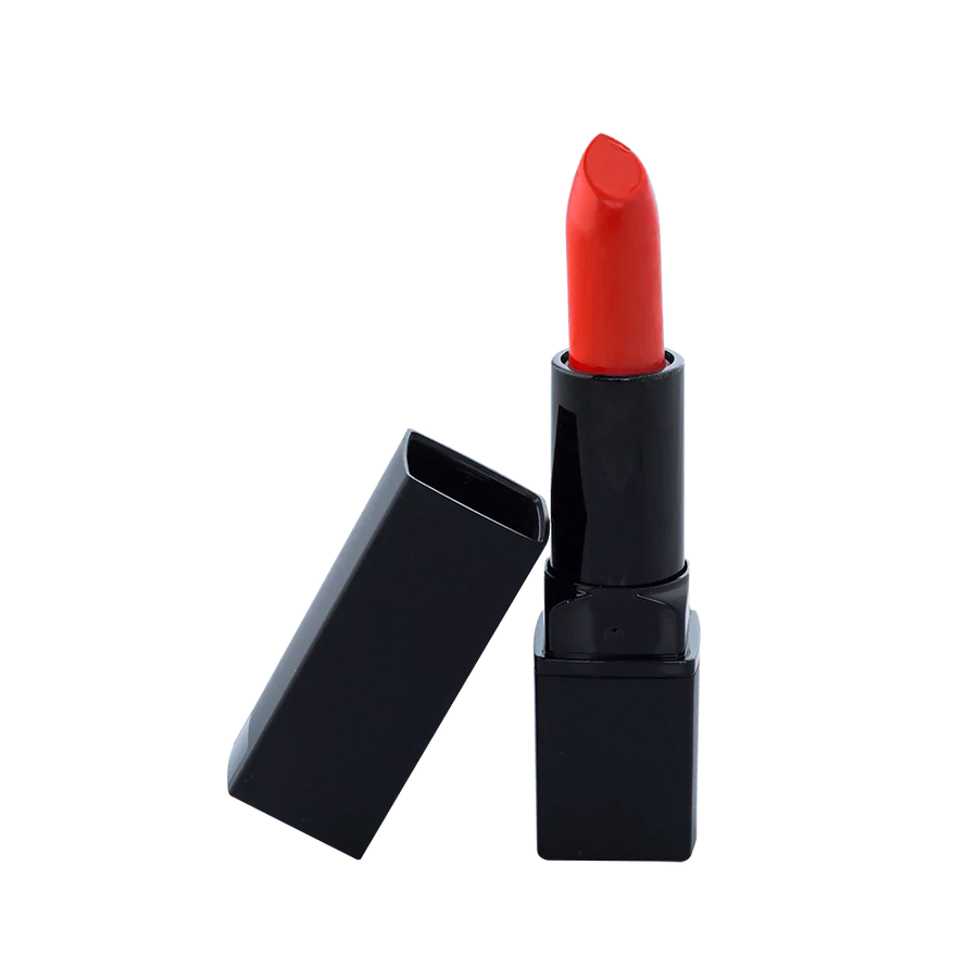 Tangerine Natural Lipstick tube with bright, rich orange shade and natural botanical ingredients for long-lasting, hydrating wear