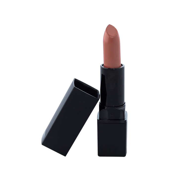 Mocha Latte Natural Lipstick tube with creamy, long-lasting mocha shade and natural botanical ingredients