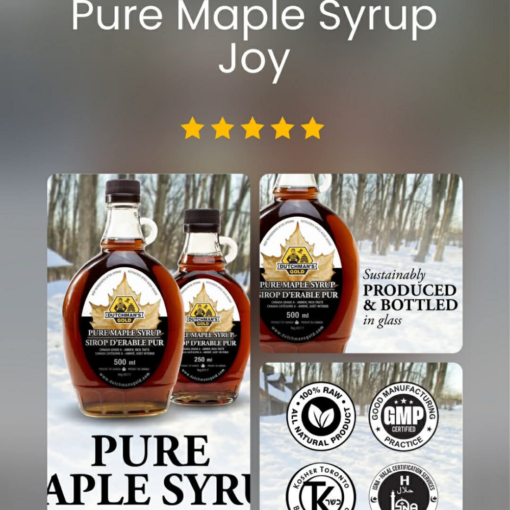 Pure Maple Syrup made in Canada