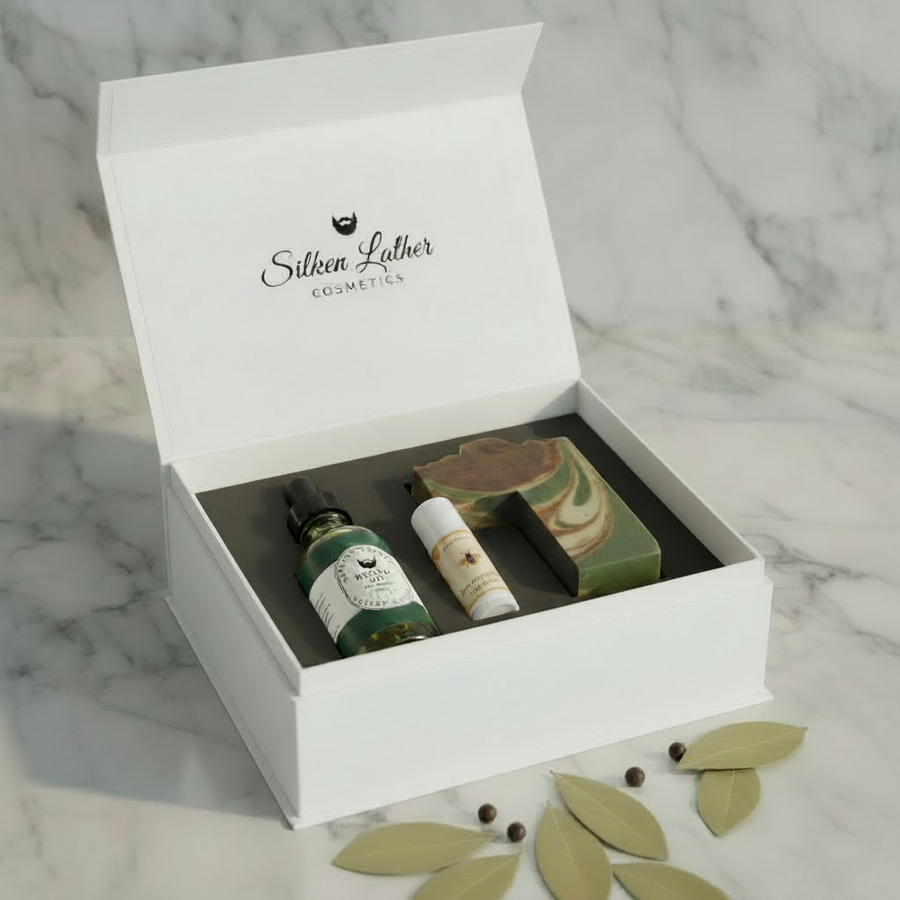 Mens Gift Set - Cabin Man's Rustic Grooming Collection