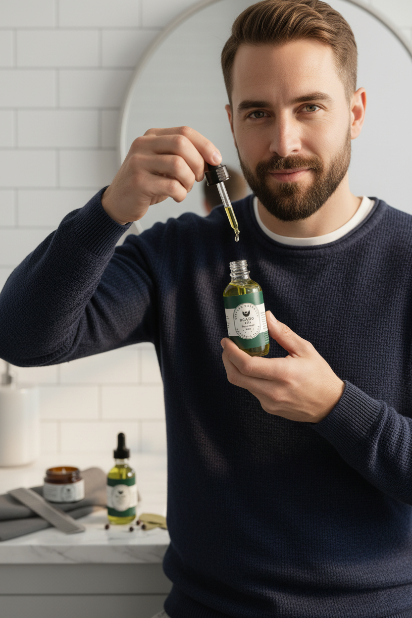 Best Beard Oil - Nature's Blend Nourishing Grooming Oil for Men