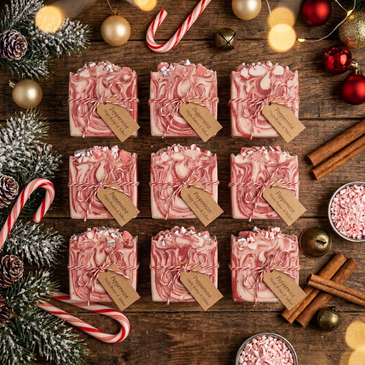 Peppermint Candy Crush Triple Butter & Talow Soap 191g