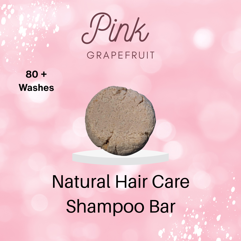 Pink Grapefruit Shampoo Bar 57g eco-friendly vegan solid shampoo with citrus scent
