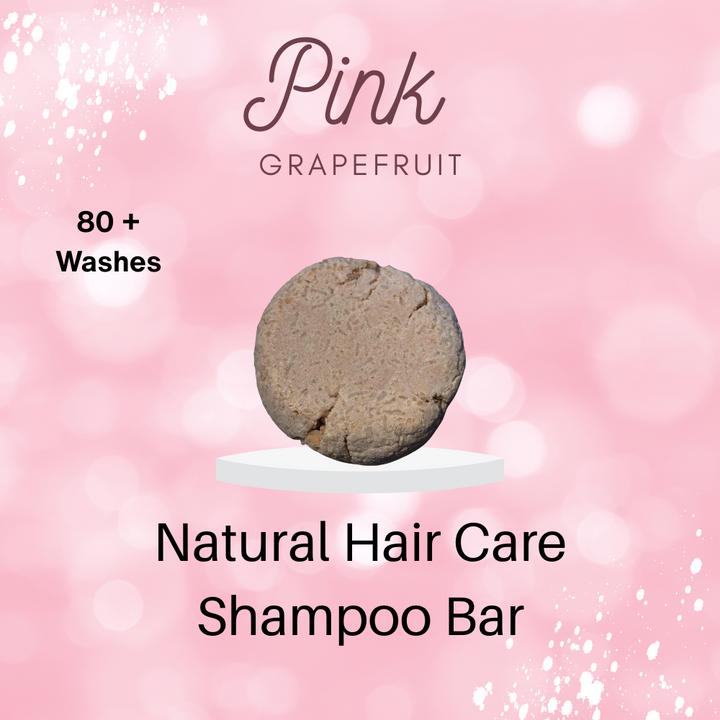 Pink Grapefruit Shampoo Bar 57g eco-friendly vegan solid shampoo with citrus scent
