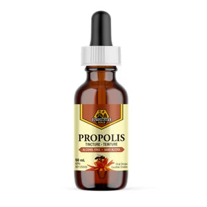 50 ml bottle of 20% raw propolis tincture natural health supplement