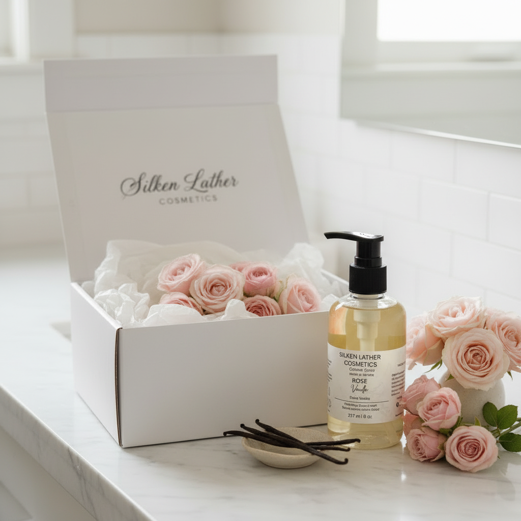 Rose Vanilla Hand & Body Liquid Soap