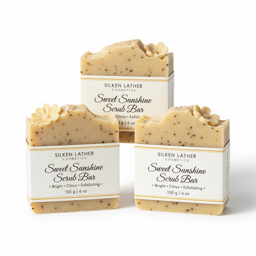 Sweet Sunshine Scrub Bar - Natural Citrus Exfoliating Soap