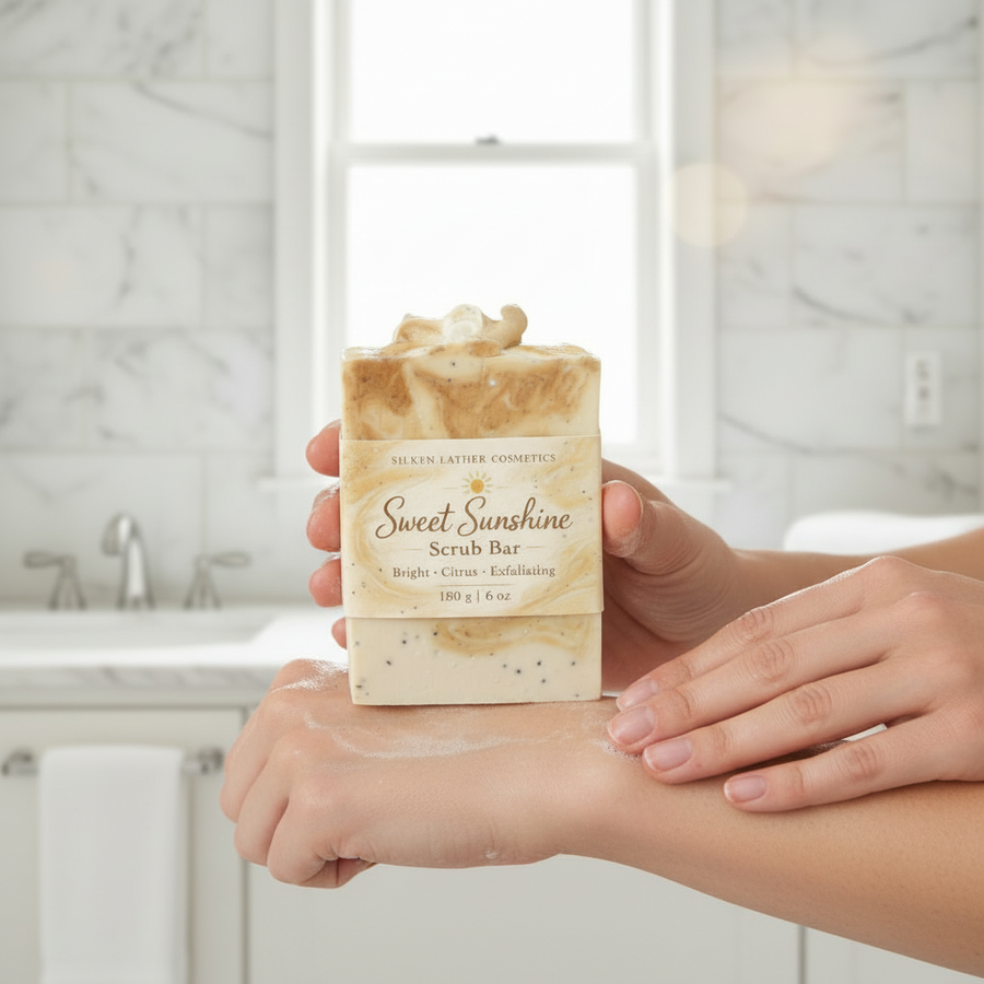 Sweet Sunshine Scrub Bar - Natural Citrus Exfoliating Soap