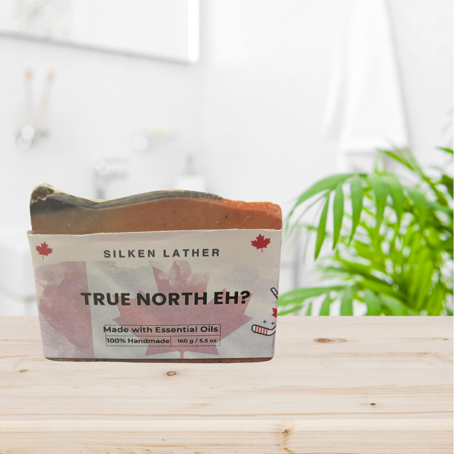 True North Soap Canadian handcrafted peppermint and spearmint moisturizing soap bar