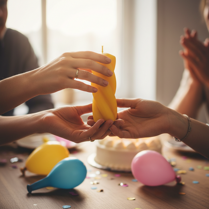 Beeswax Twist Pillar