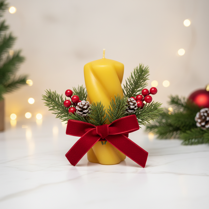 Beeswax Twist Pillar