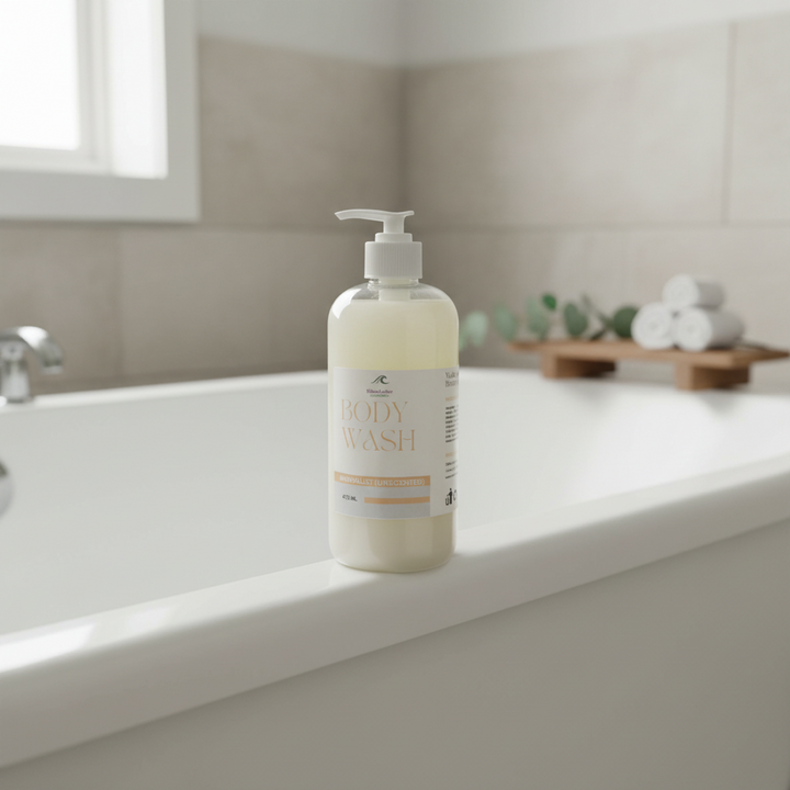 Unscented Body Wash | Minimalist Natural Body Wash 473ml for Gentle Cleanse