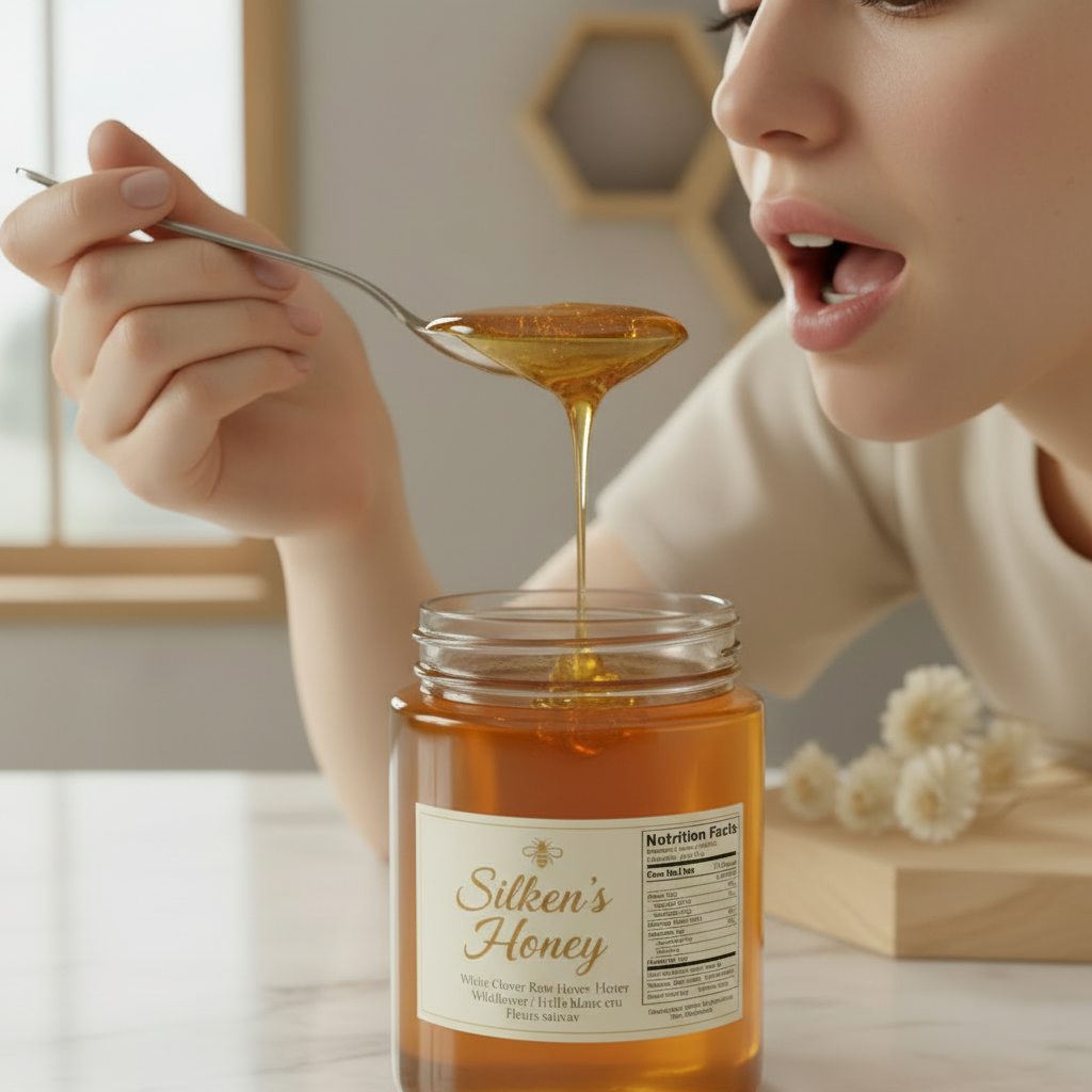 Raw White Clover Honey 500g | Pure, Natural, Smooth & Sweet