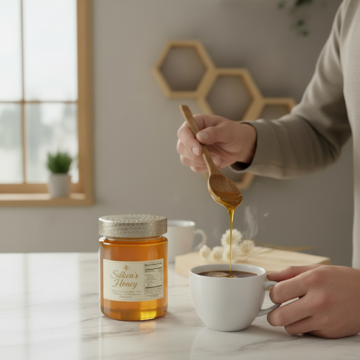 Raw White Clover Honey 500g | Pure, Natural, Smooth & Sweet