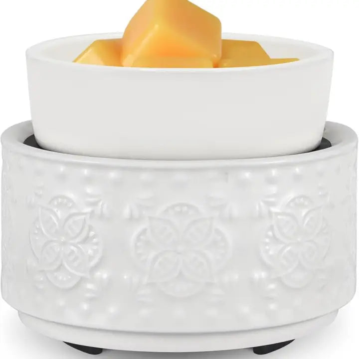 White Electric 2-1 Wax Melter | Wax & Candle Warmer for Home